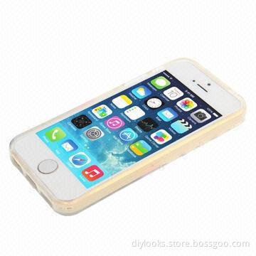 Easy Installation Moustache Pattern TPU Case for iPhone 5 and 5S